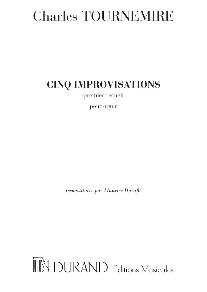 Cinq Improvisations (premier recueil)